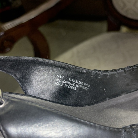 Nicole Black Heels size 9W - Picture 4 of 6